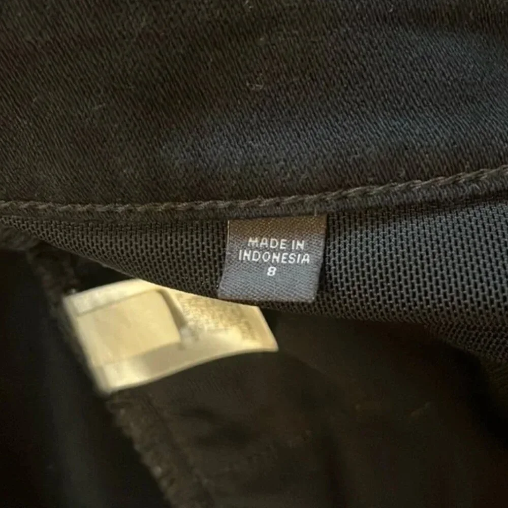 SET of 2 J.Jill Skinny Jeggings: Black & Dark Denim, Size 8 - Picture 5 of 9